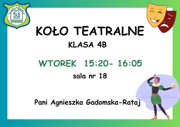 Koło teatralne dla klasy 4b