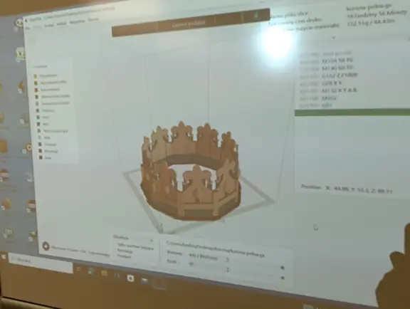model 3D korony do druku