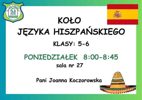 koło języka hiszpańskiego