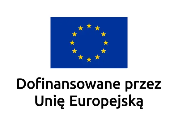 Logo dofinansowania przez Unię Europejską