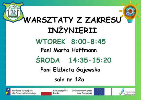 Warsztaty z zakresu inżynierii