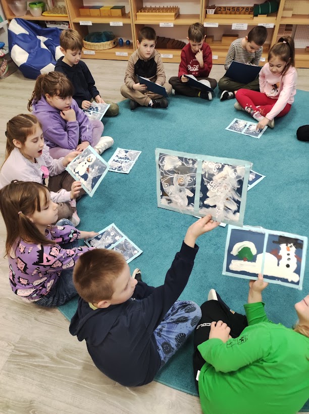 Zimowy pejzaż - Montessori