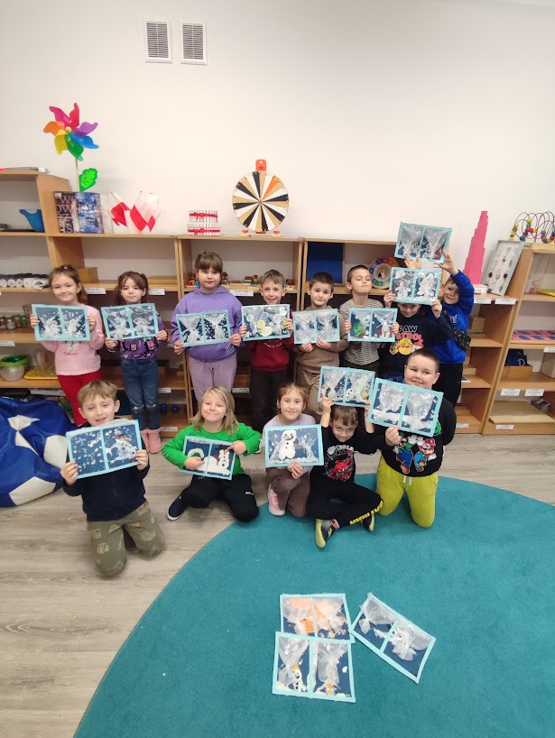 Zimowy pejzaż - Montessori